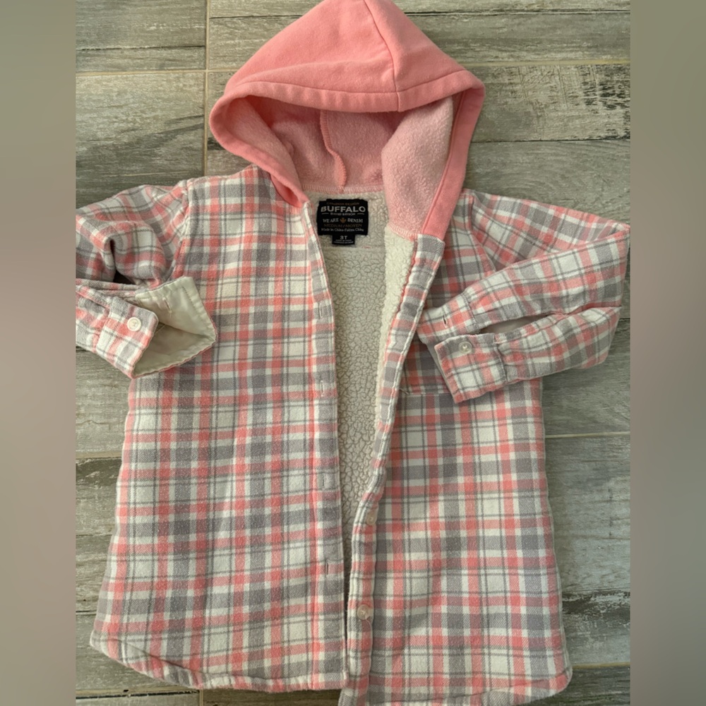 Buffalo David Bitton Buffalo pink toddler lined jacket. Never worn.  SZ 3T